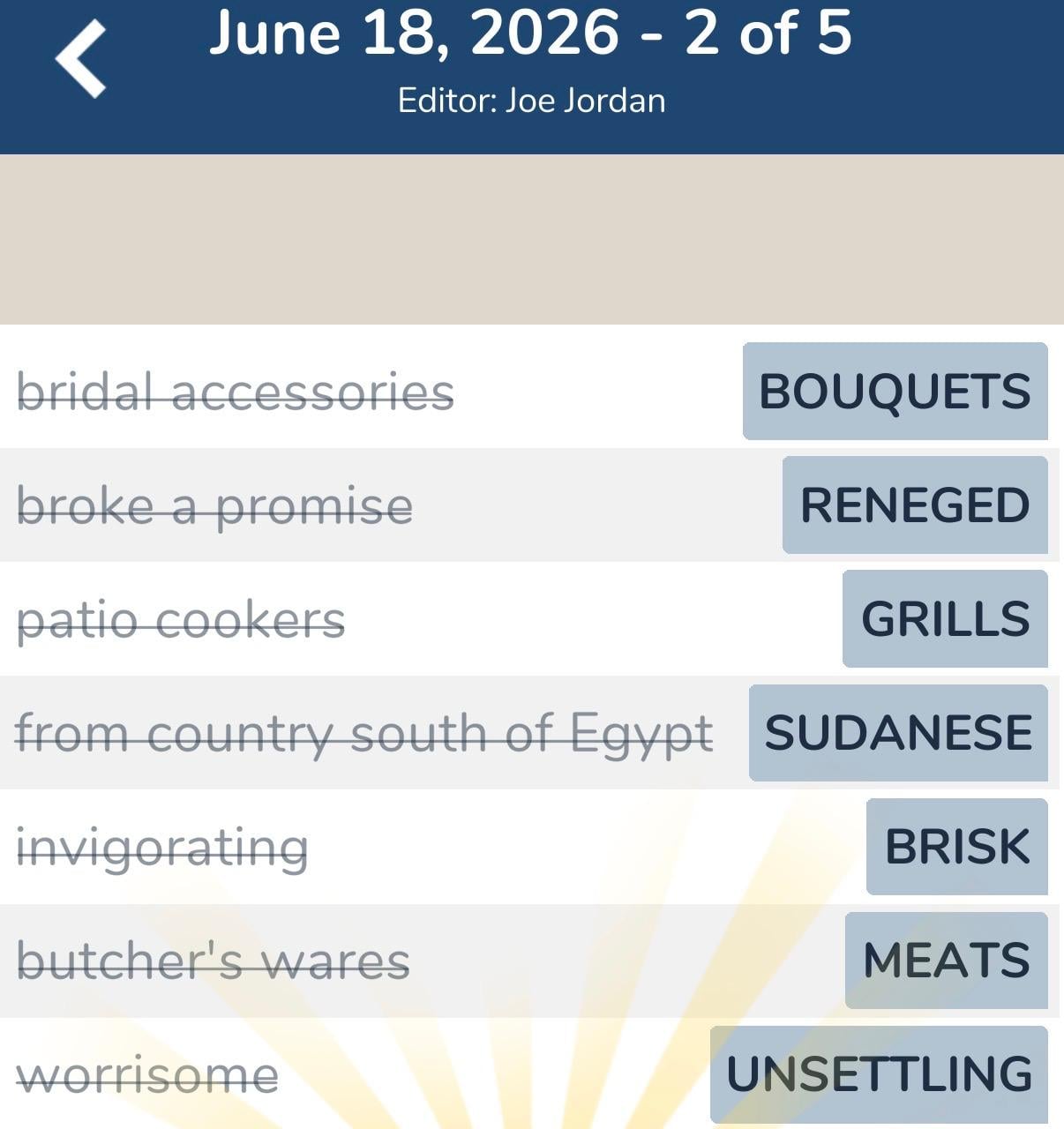 7 Little Words June 18 2026 2 7 Little Words June 18 2026 2