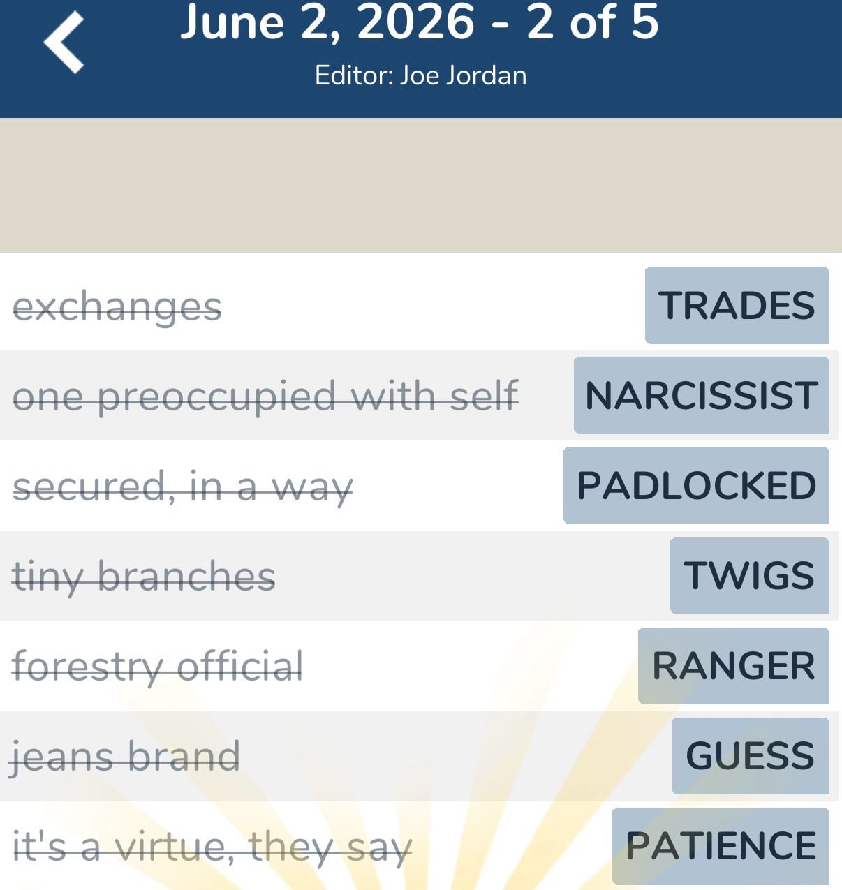 7 Little Words June 2 2026 2 7 Little Words June 2 2026 2