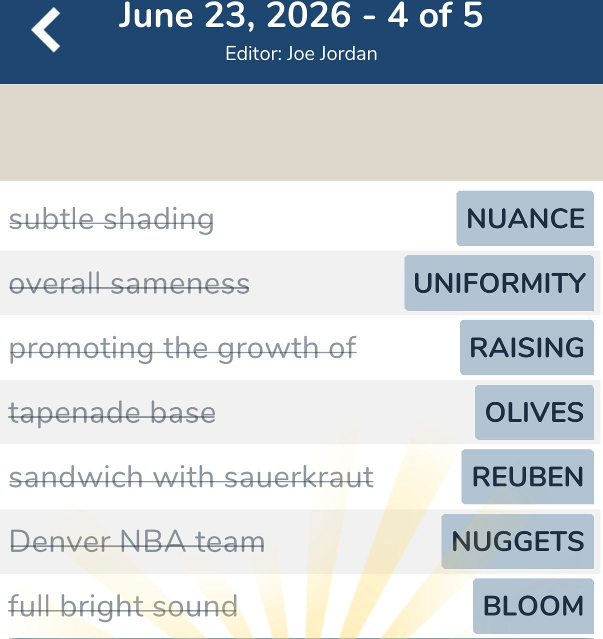 7 Little Words June 23 2026 4 7 Little Words June 23 2026 4