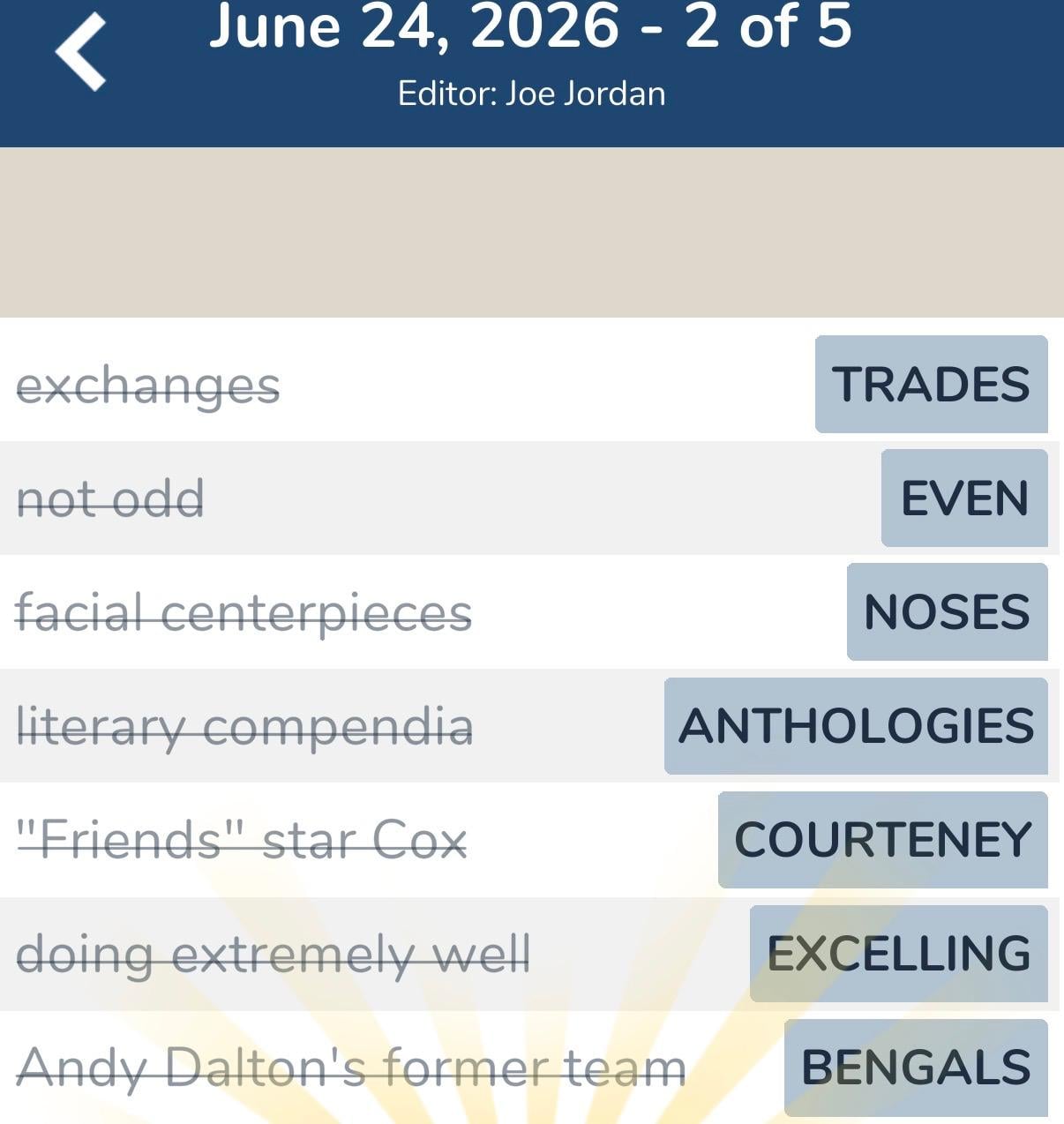 7 Little Words June 24 2026 Answers 2 7 Little Words June 24 2026 Answers 2