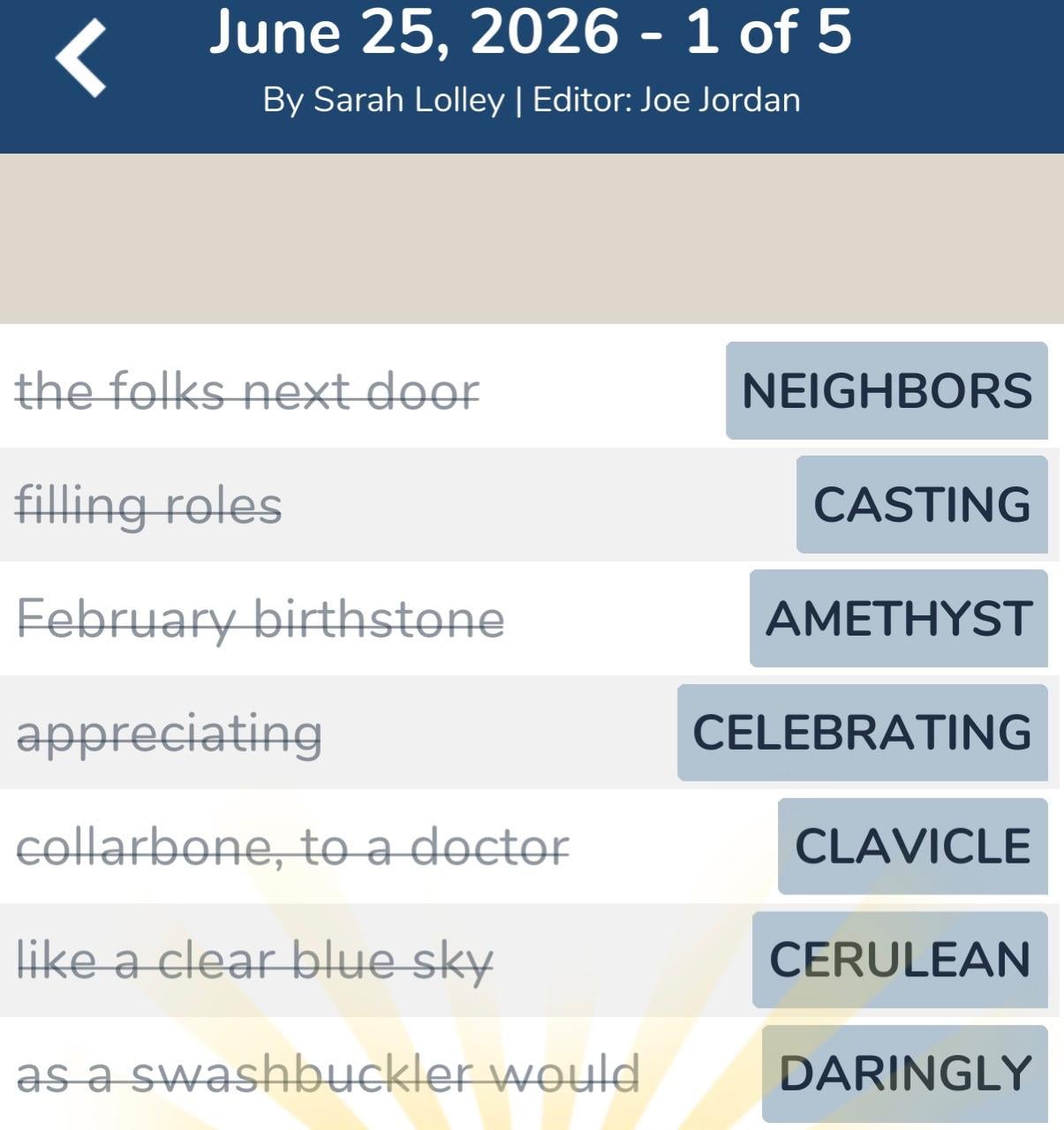 7 Little Words June 25 2026 1 7 Little Words June 25 2026 1