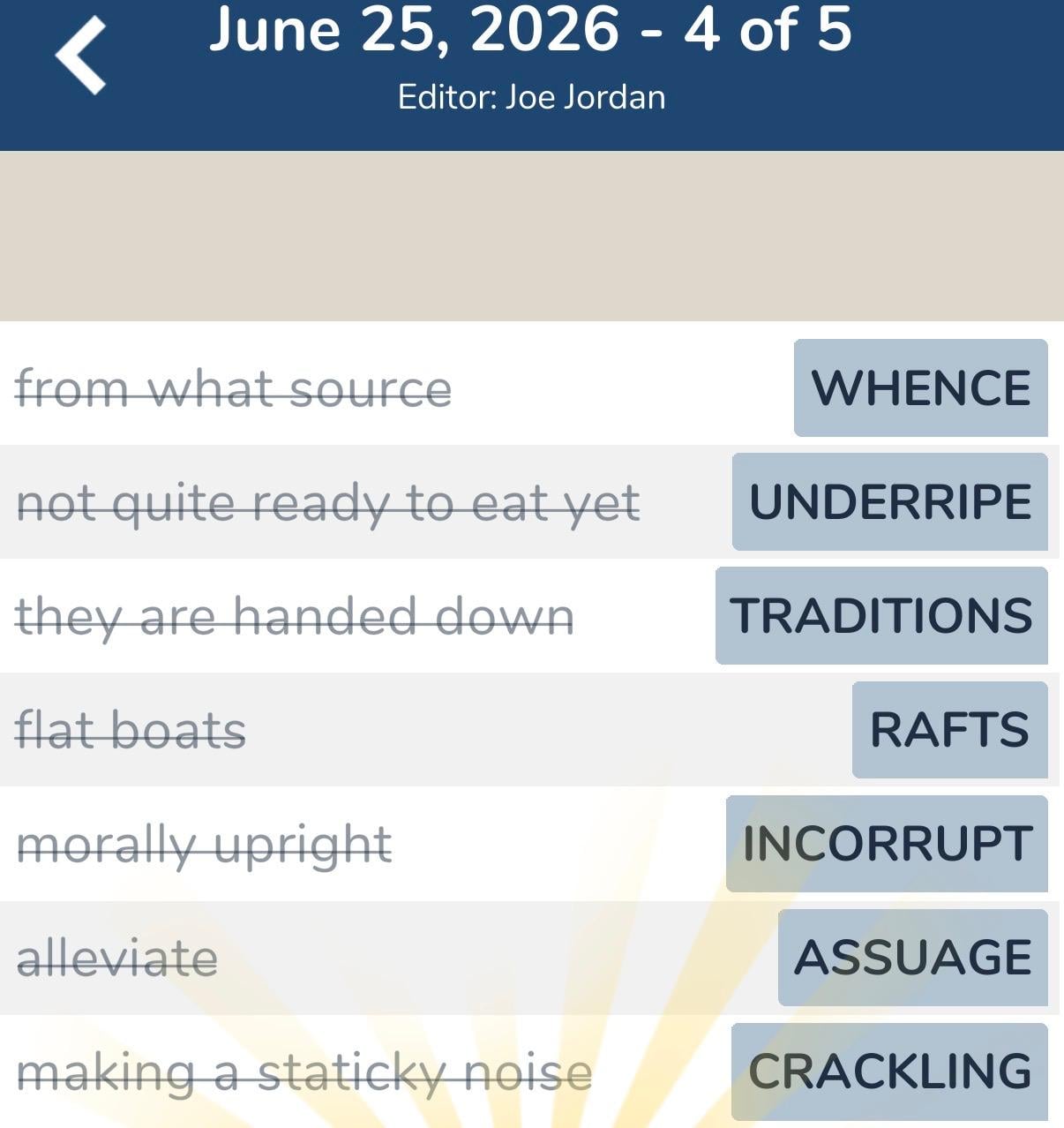 7 Little Words June 25 2026 4 7 Little Words June 25 2026 4