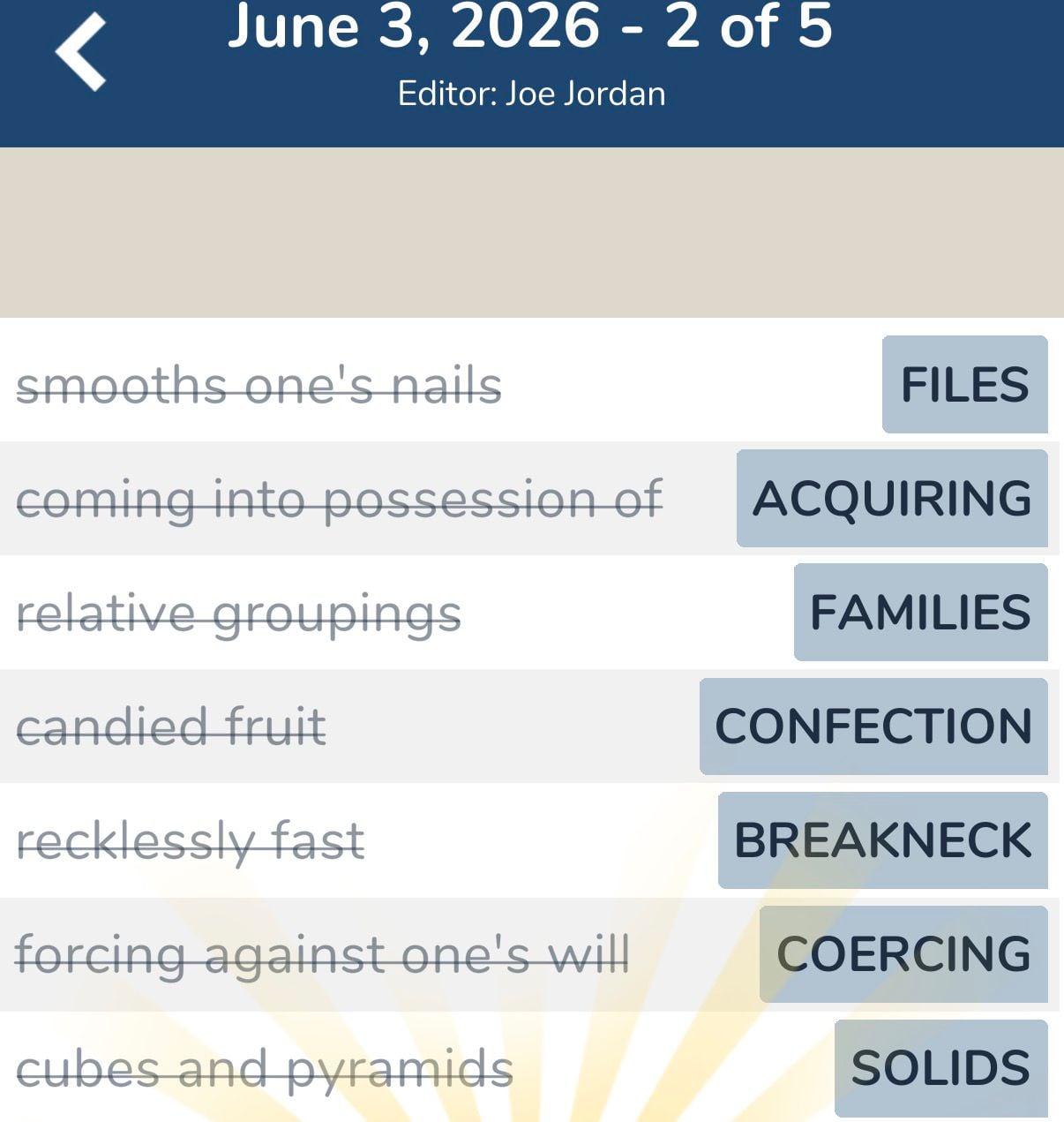 7 Little Words June 3 2026 2 7 Little Words June 3 2026 2