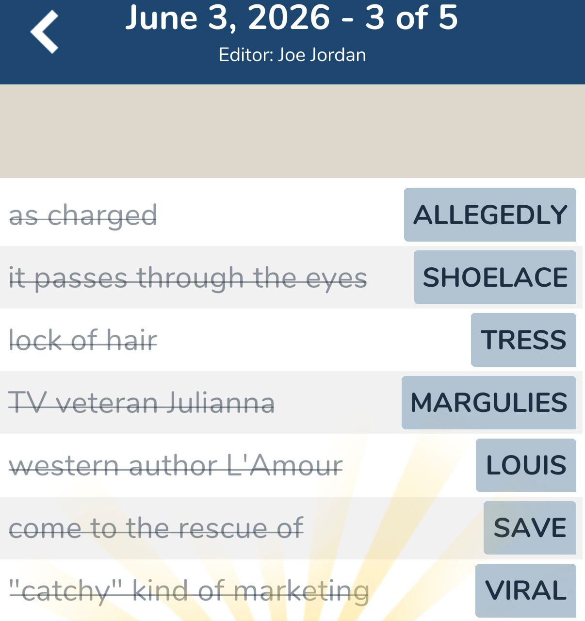 7 Little Words June 3 2026 3 7 Little Words June 3 2026 3
