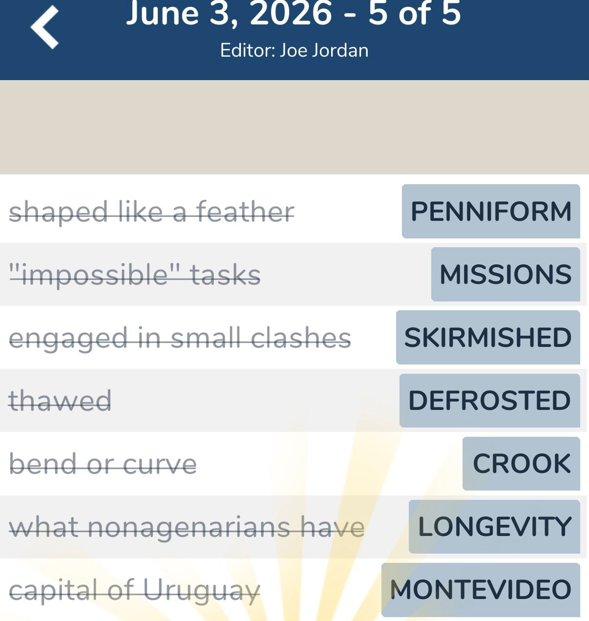 7 Little Words June 3 2026 5 7 Little Words June 3 2026 5