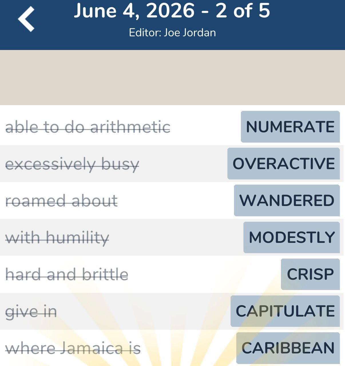 7 Little Words June 4 2026 2 7 Little Words June 4 2026 2