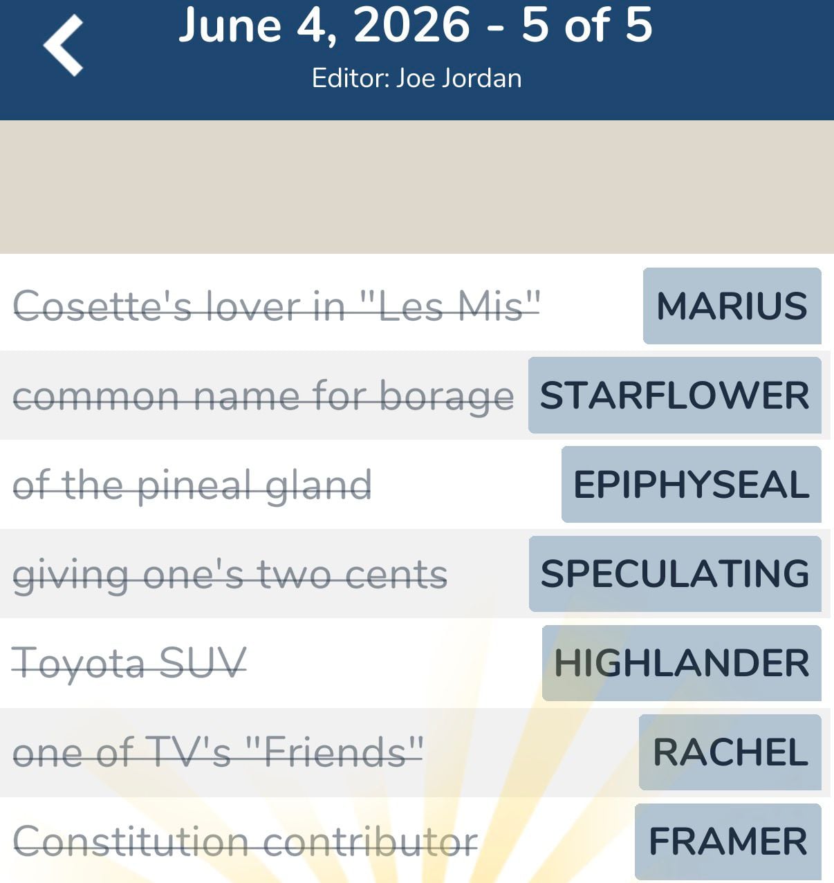 7 Little Words June 4 2026 5 7 Little Words June 4 2026 5