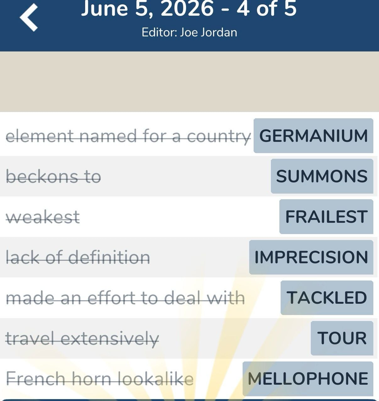 7 Little Words June 5 2026 4