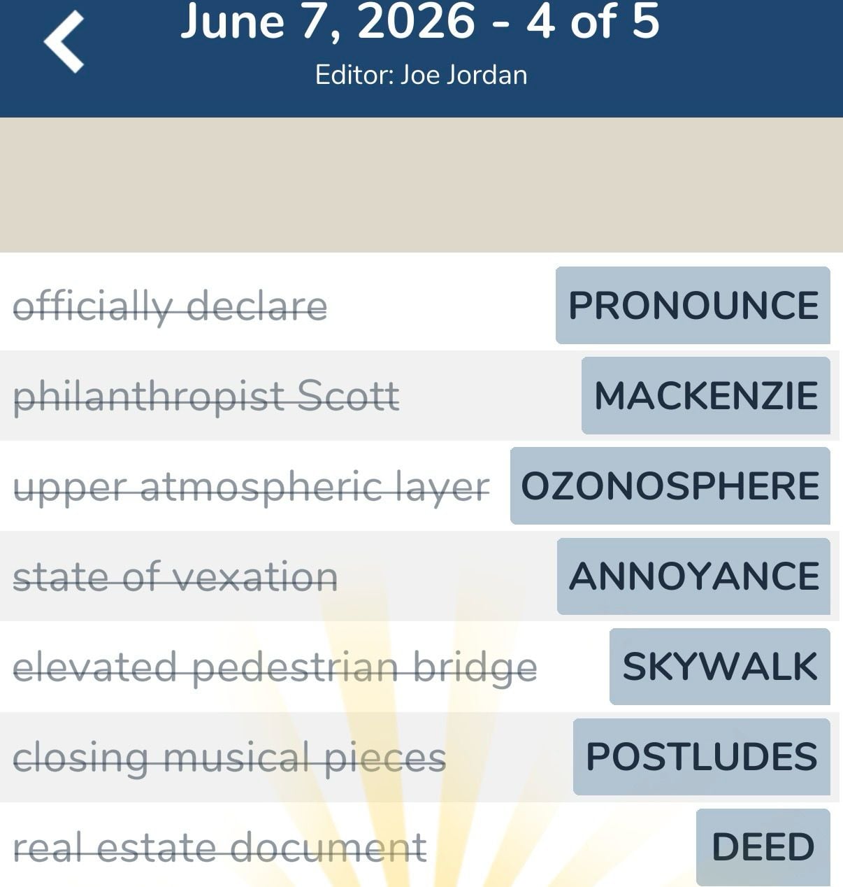 7 Little Words June 7 2026 4