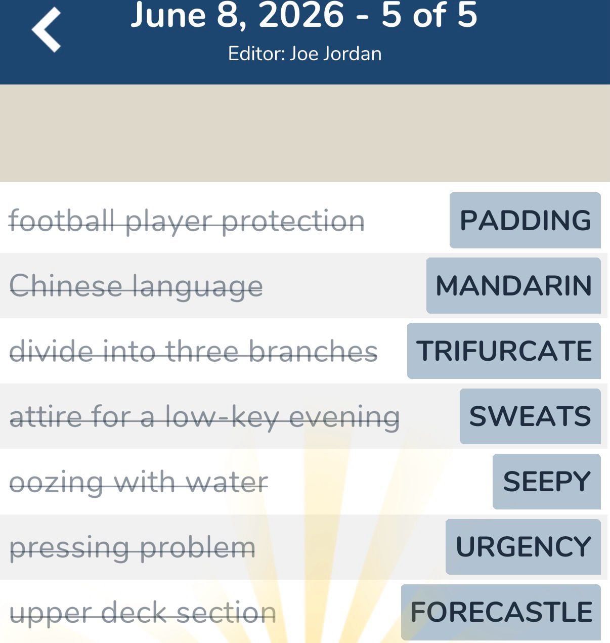 7 Little Words June 8 2026 5 7 Little Words June 8 2026 5