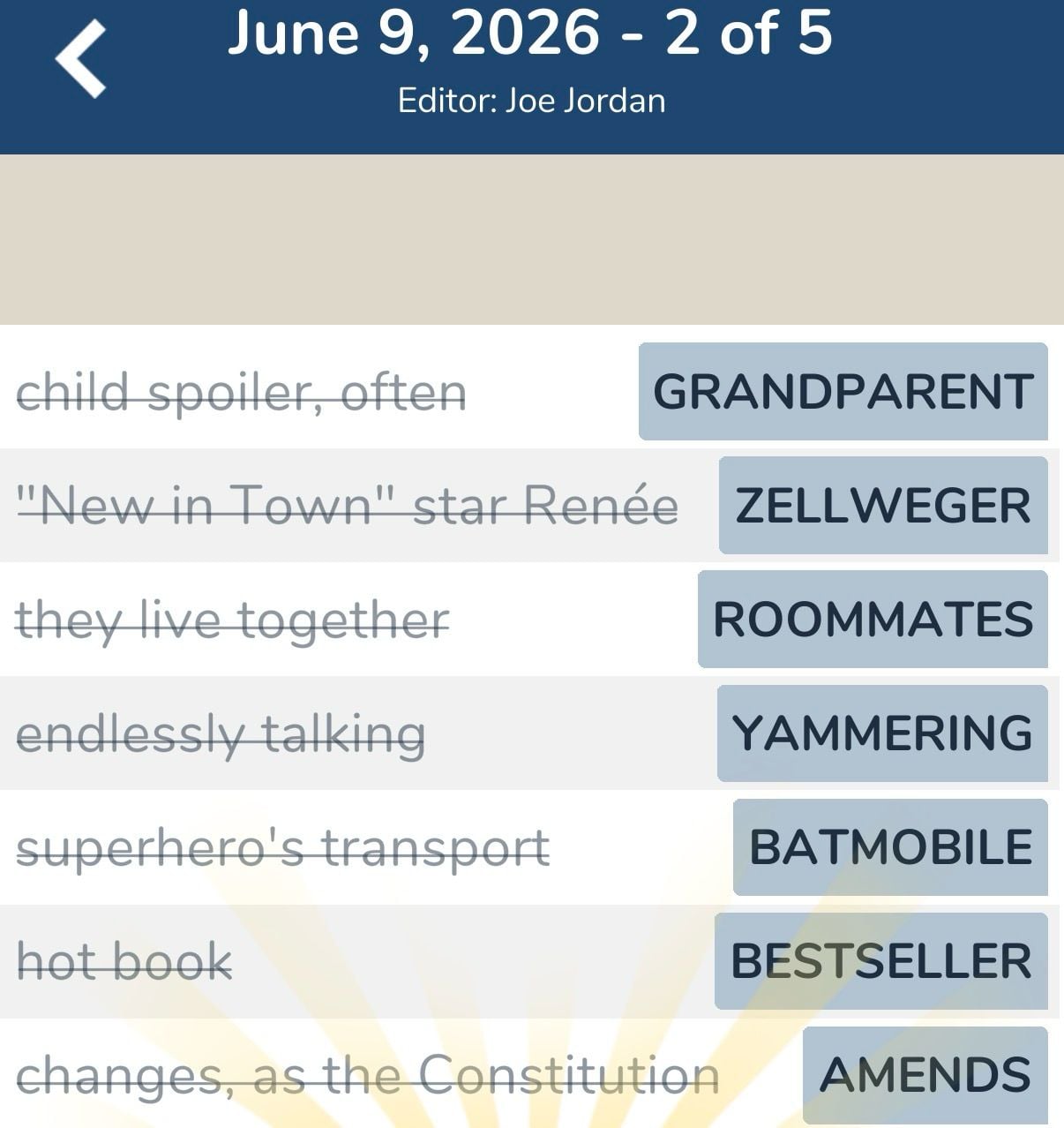 7 Little Words June 9 2026 2 7 Little Words June 9 2026 2