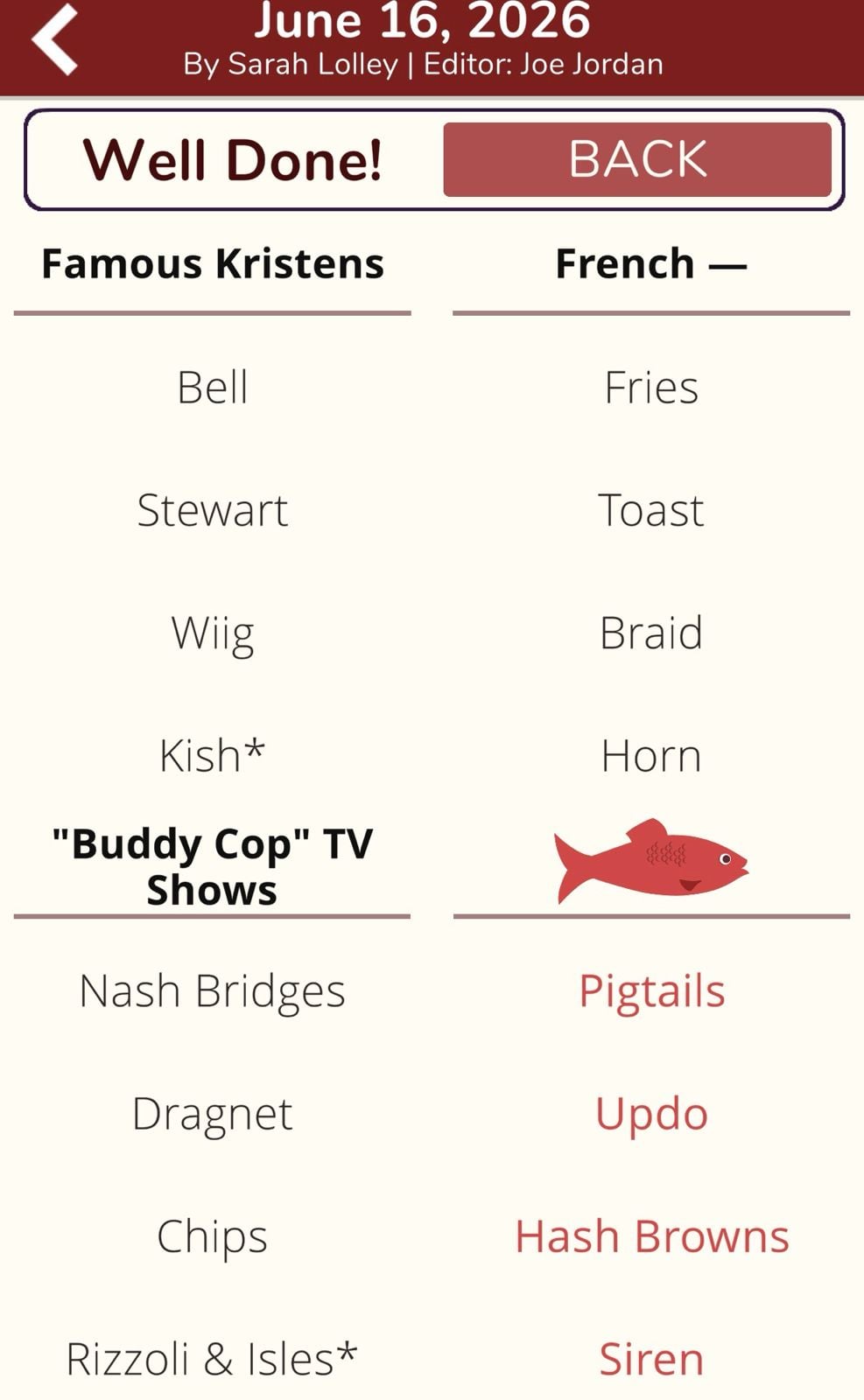 7 Little Words Red Herring June 16 2026 7 Little Words Red Herring June 16 2026
