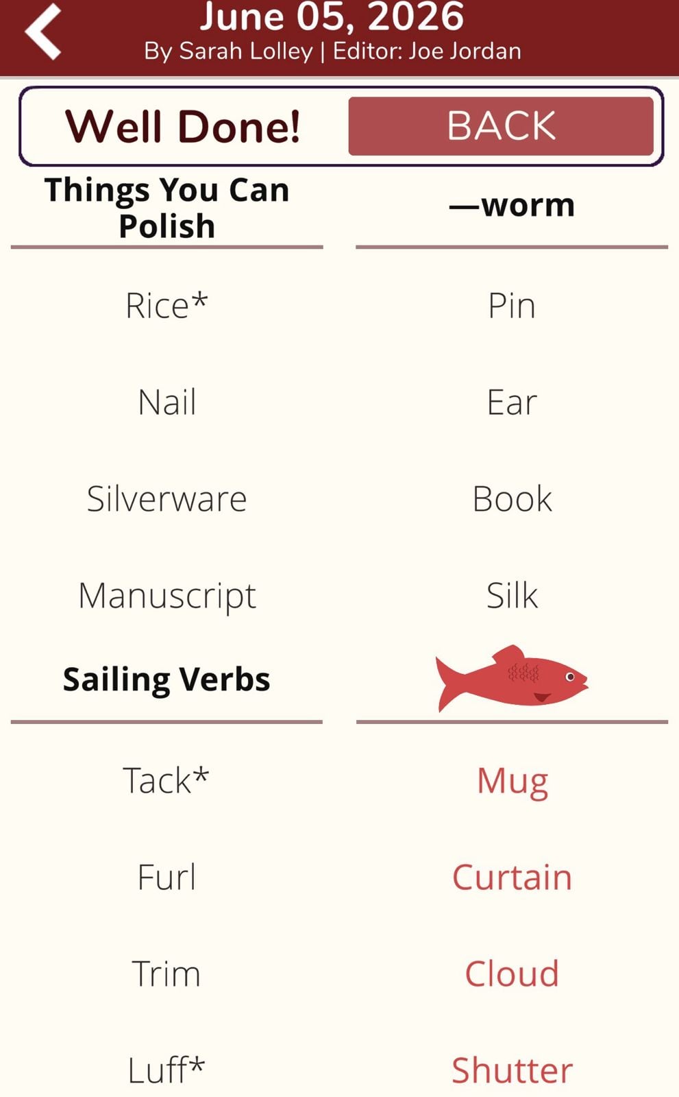 7 Little Words Red Herring June 5 2026