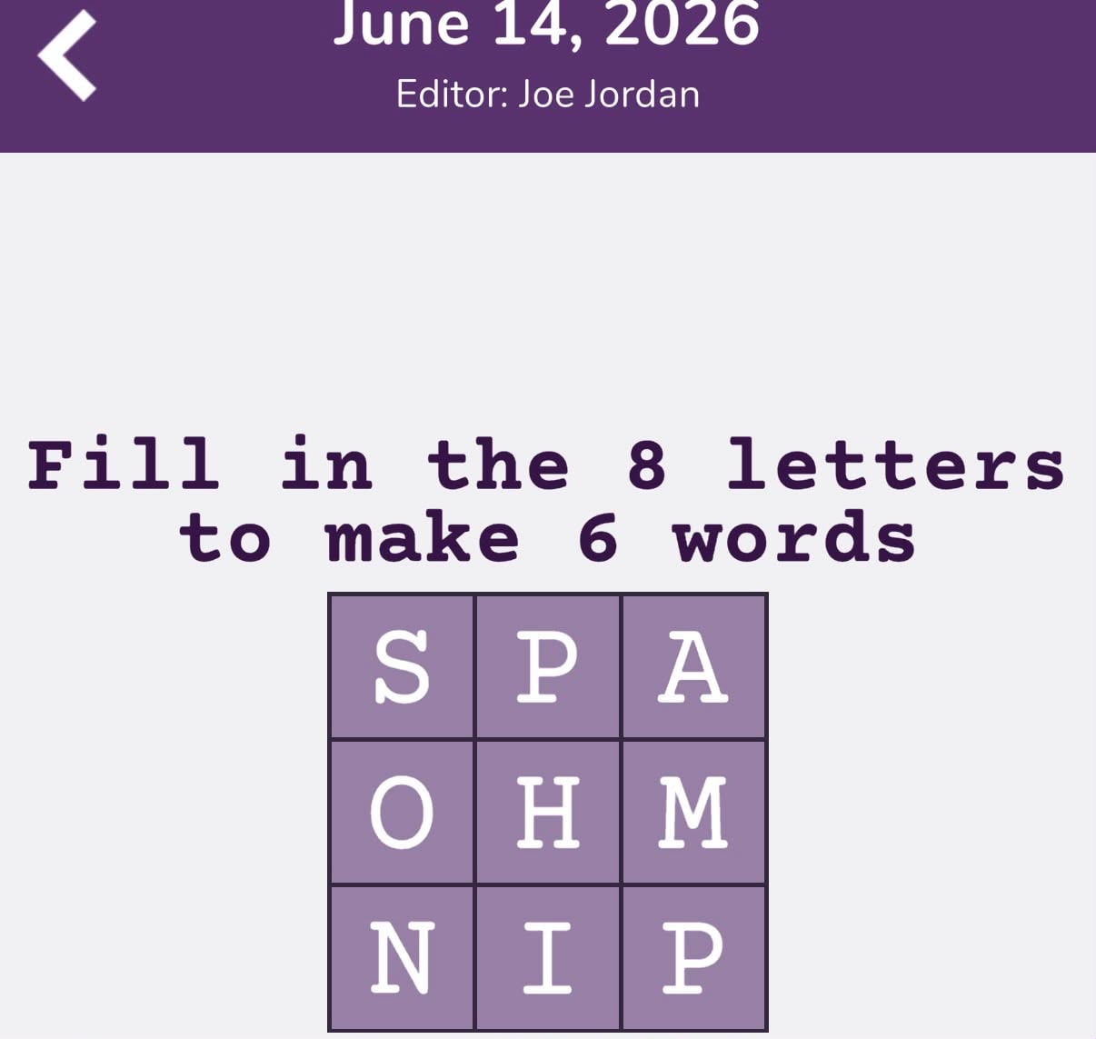 7 Little Words Tiny Little Crosswords June 14 2026
