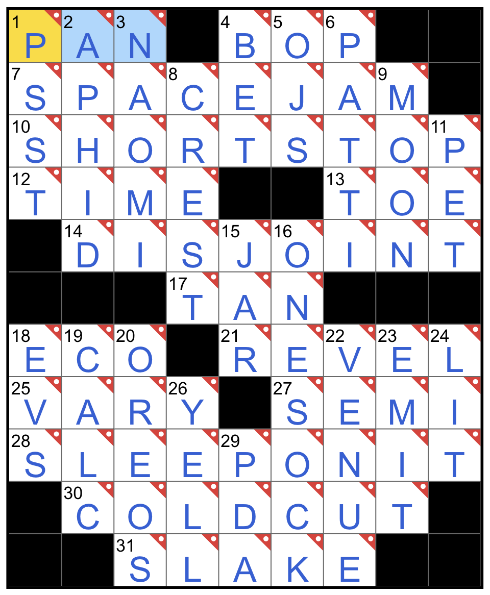 NYT June 15 2026 The Midi Crossword Answers