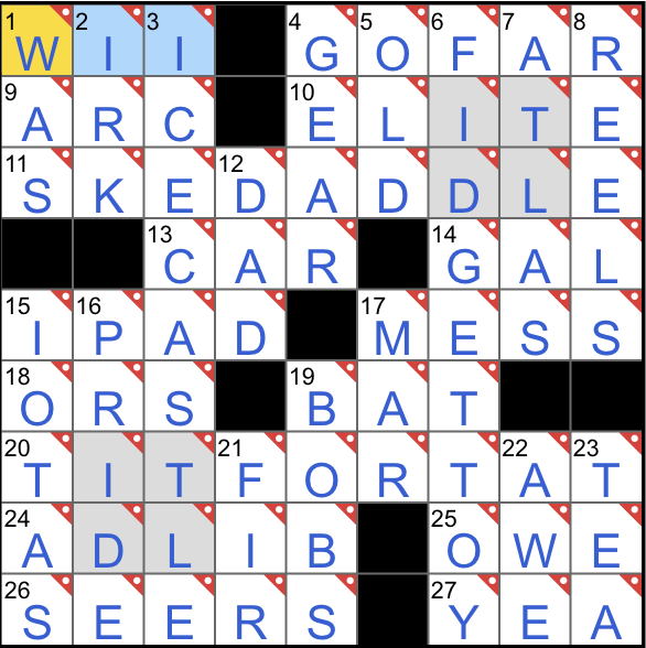 NYT June 26 2026 The Midi Crossword Answers