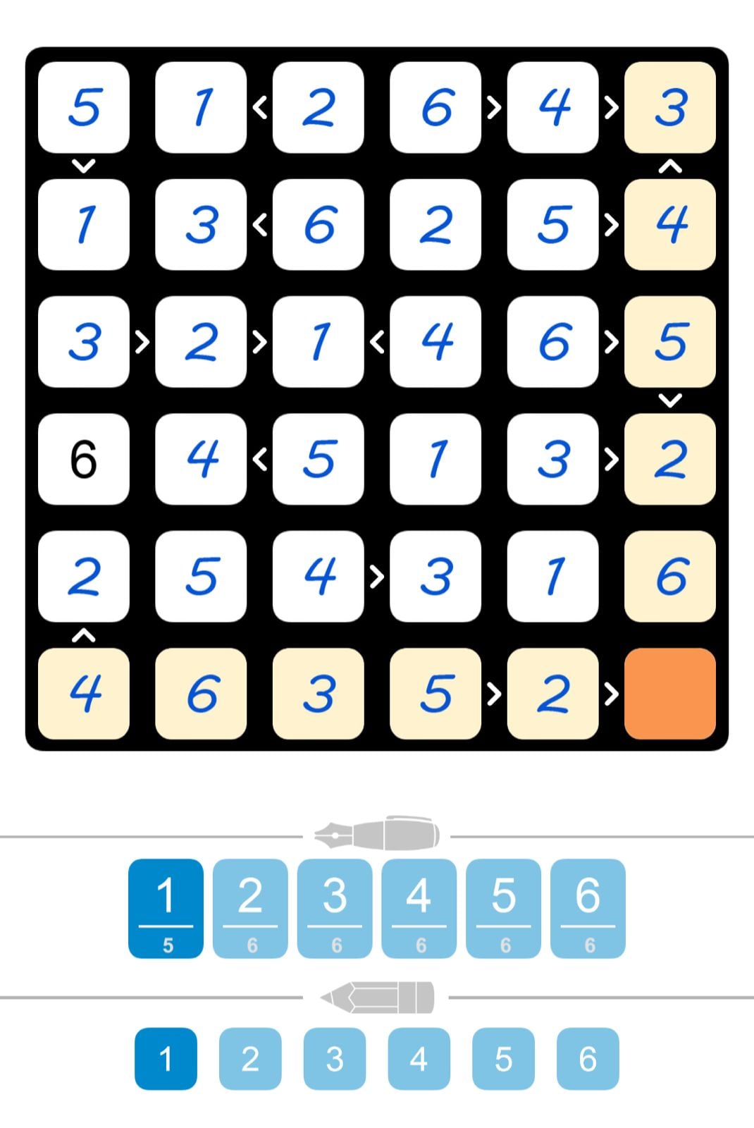 Puzzle Page Futoshiki June 6 2026