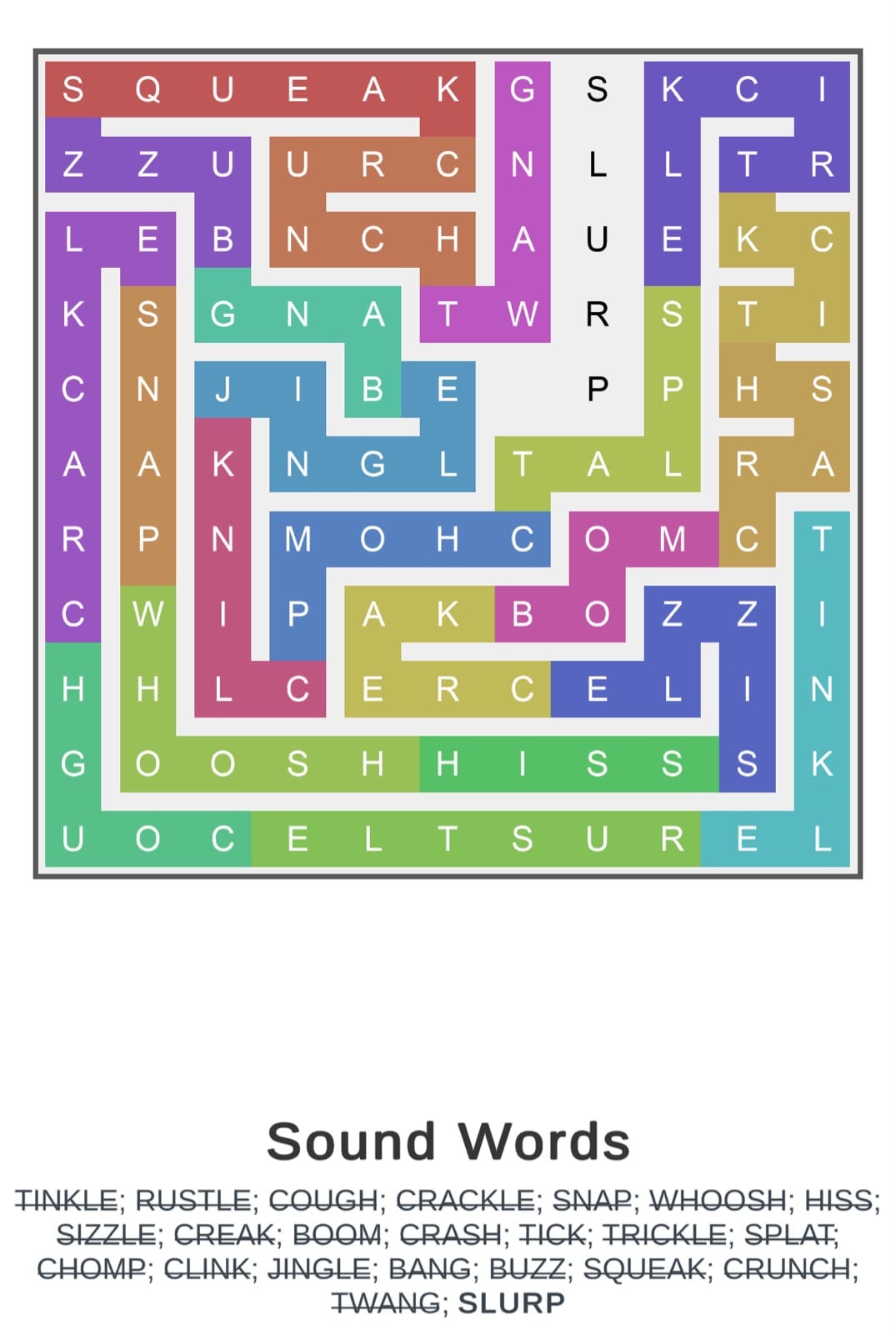 Puzzle Page Word Snake June 13 2026 Puzzle Page Word Snake June 13 2026