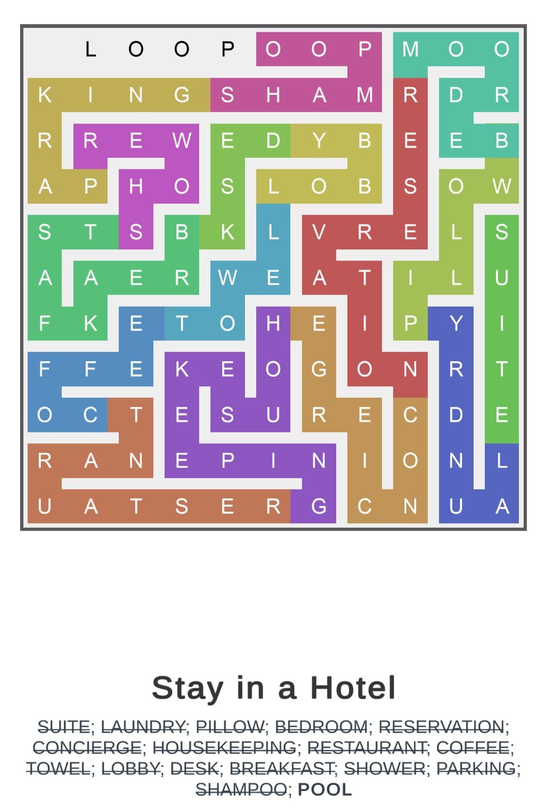 Puzzle Page Word Snake June 6 2026