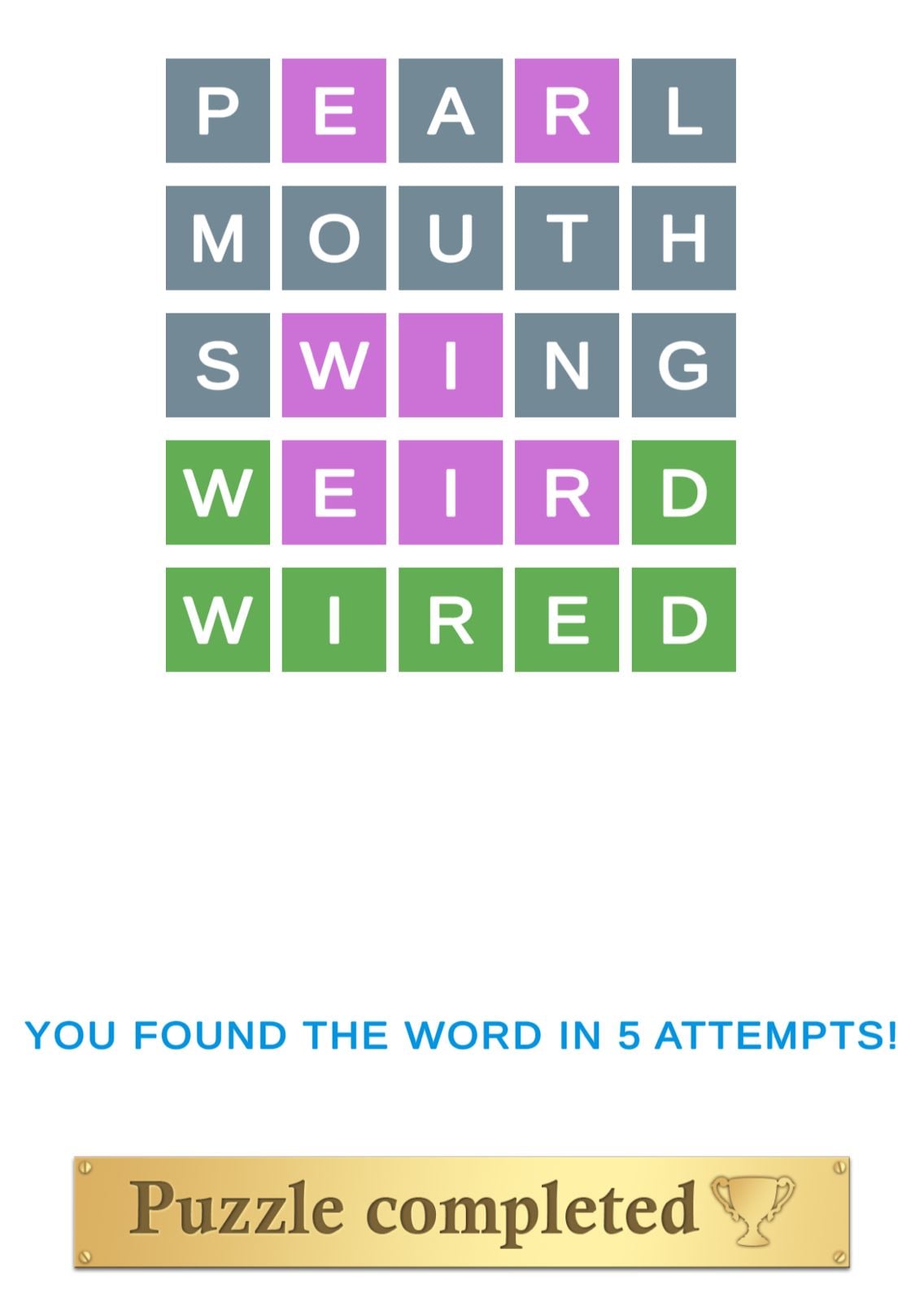 Puzzle Page Wordy June 4 2026