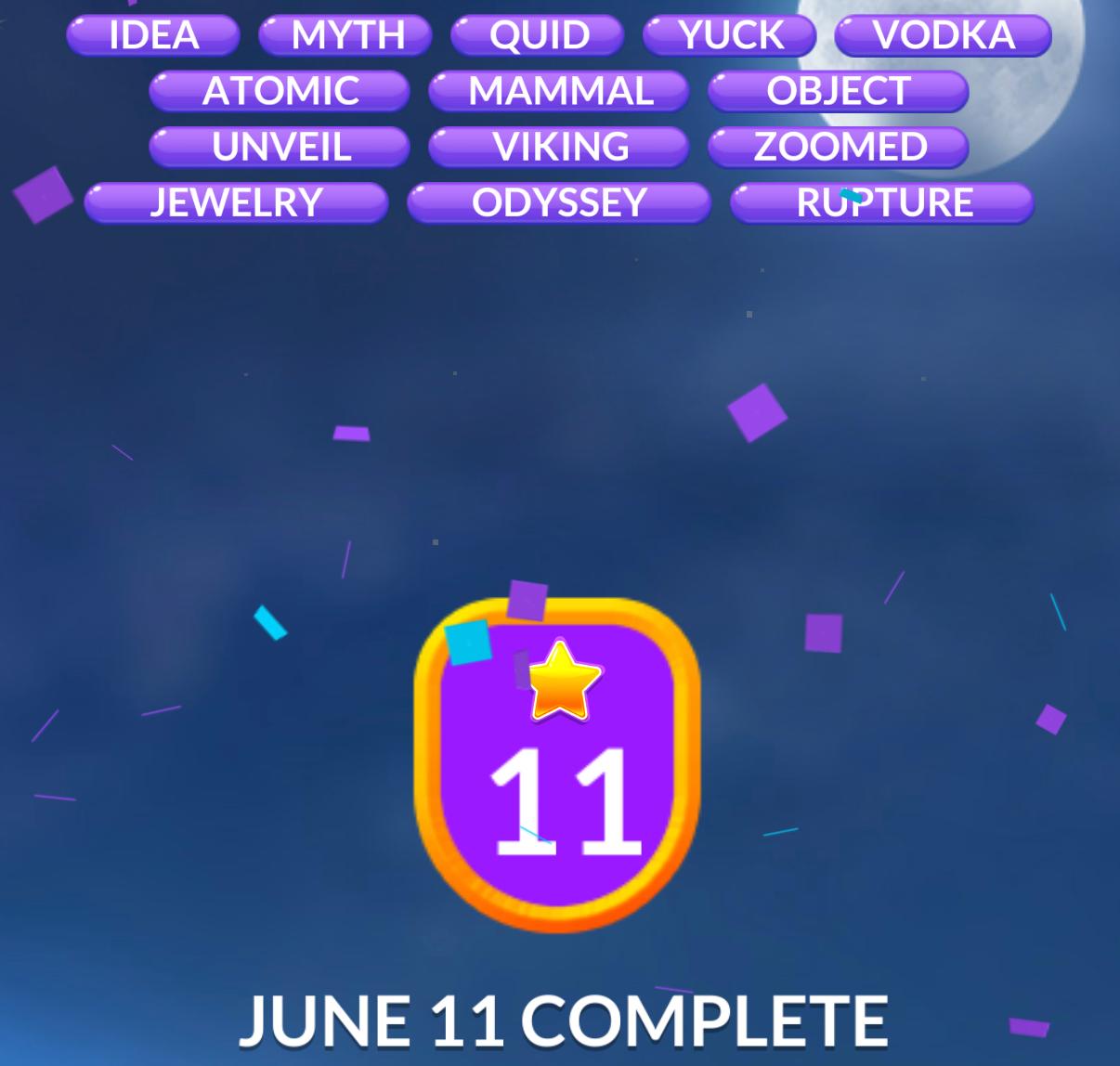 Word Stacks Daily Puzzle June 11 2026 Word Stacks Daily Puzzle June 11 2026