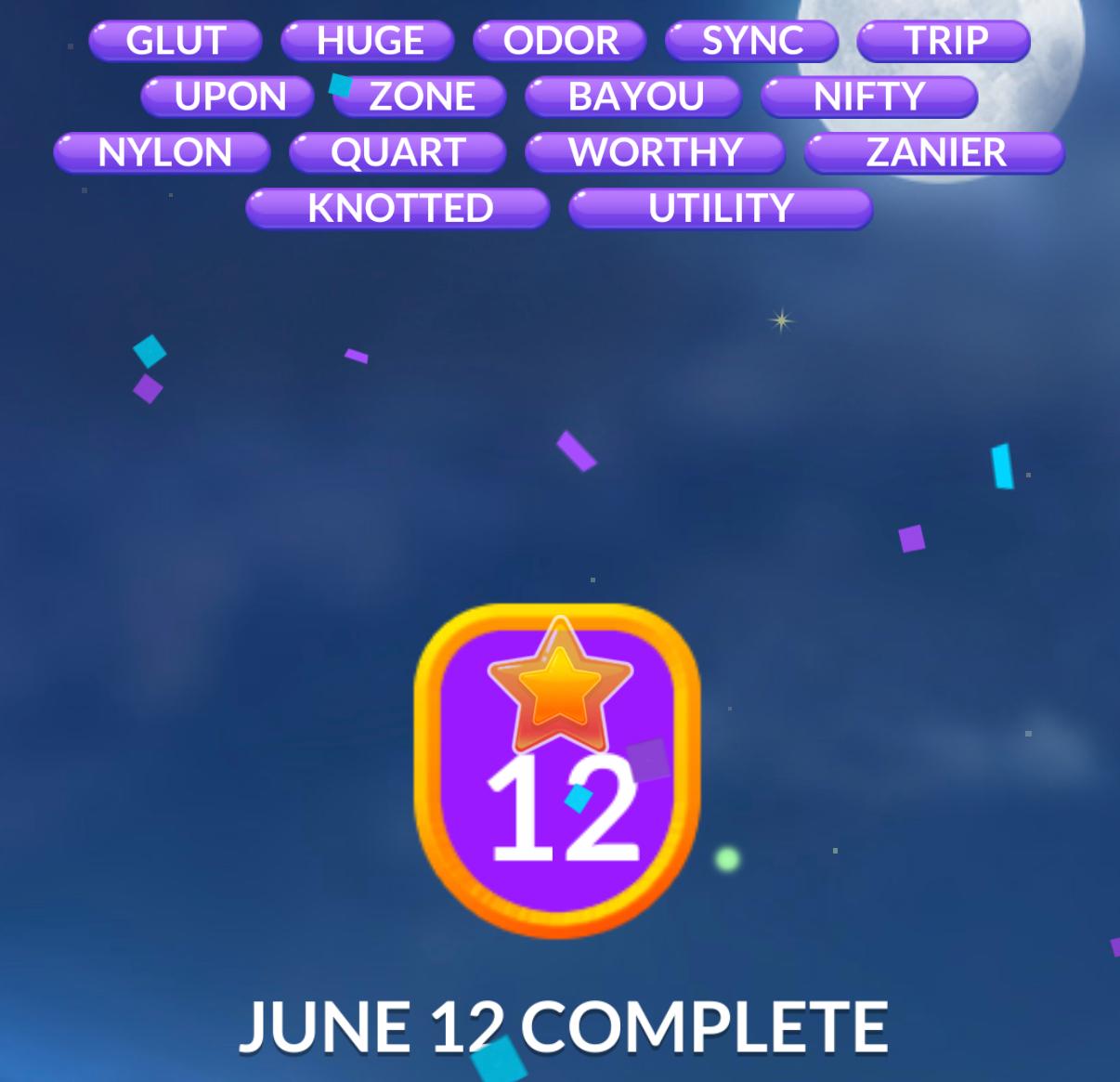 Word Stacks Daily Puzzle June 12 2026 Word Stacks Daily Puzzle June 12 2026