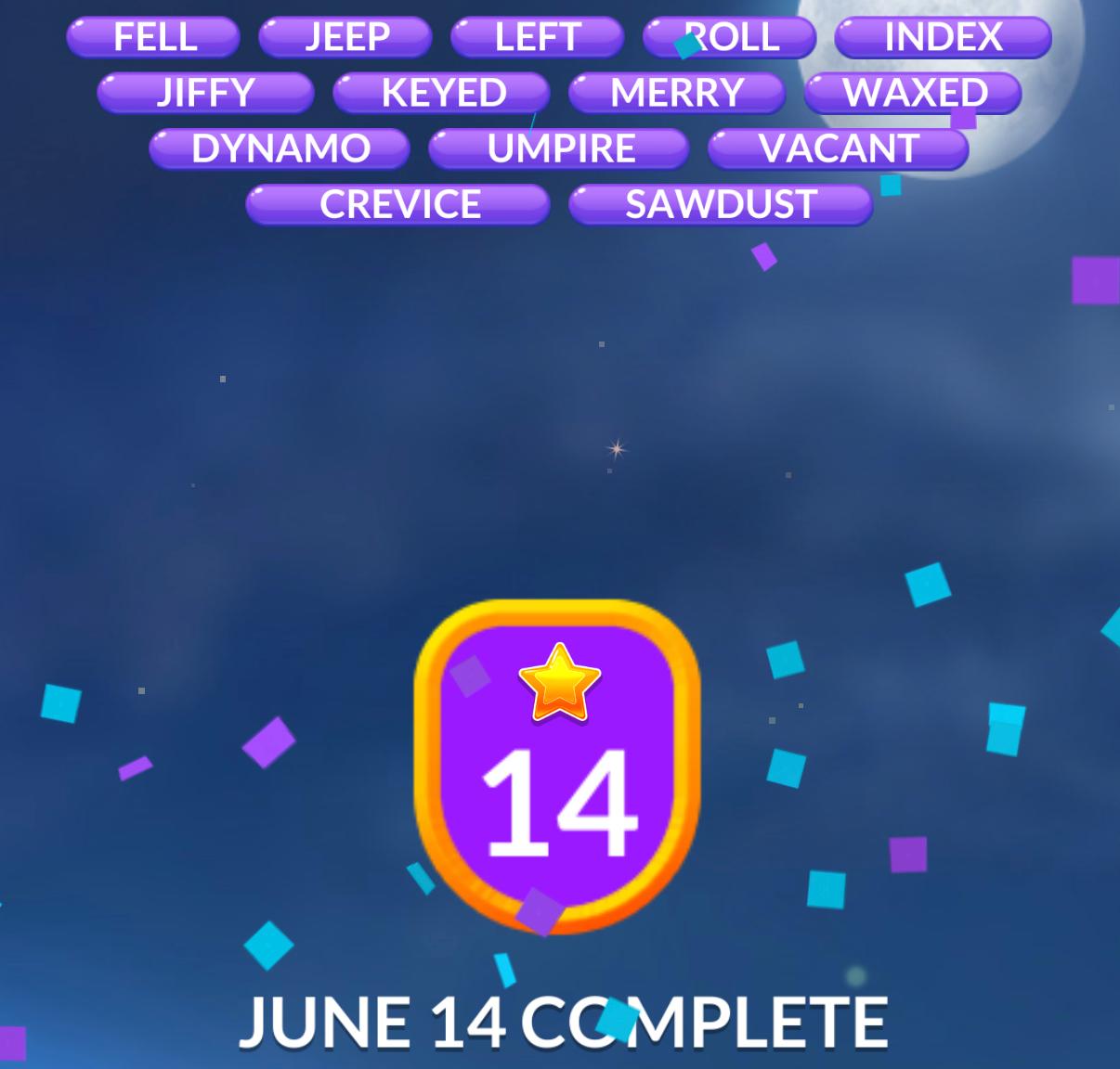 Word Stacks Daily Puzzle June 14 2026 Word Stacks Daily Puzzle June 14 2026