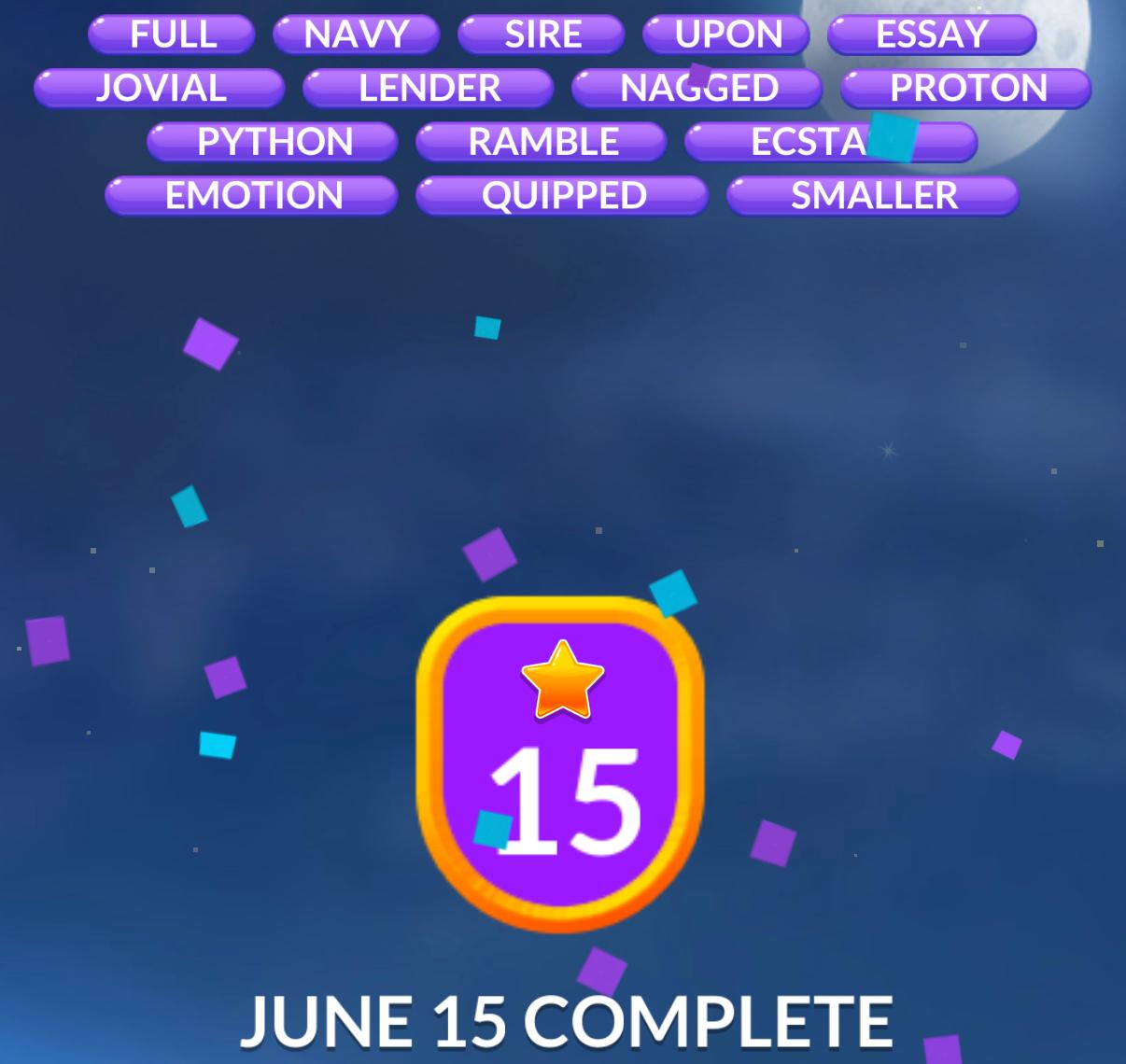 Word Stacks Daily Puzzle June 15 2026 Word Stacks Daily Puzzle June 15 2026