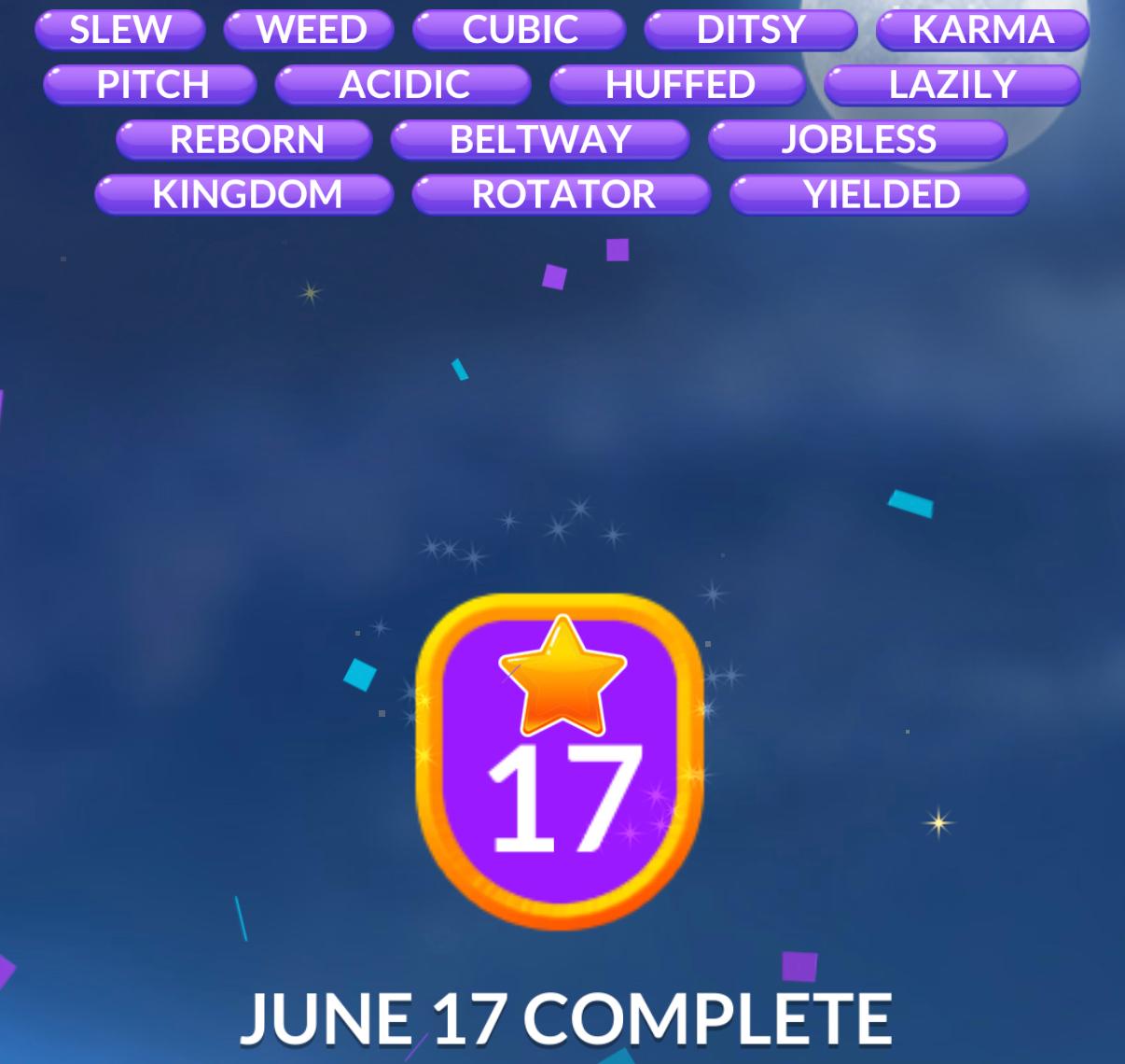 Word Stacks Daily Puzzle June 17 2026 Word Stacks Daily Puzzle June 17 2026