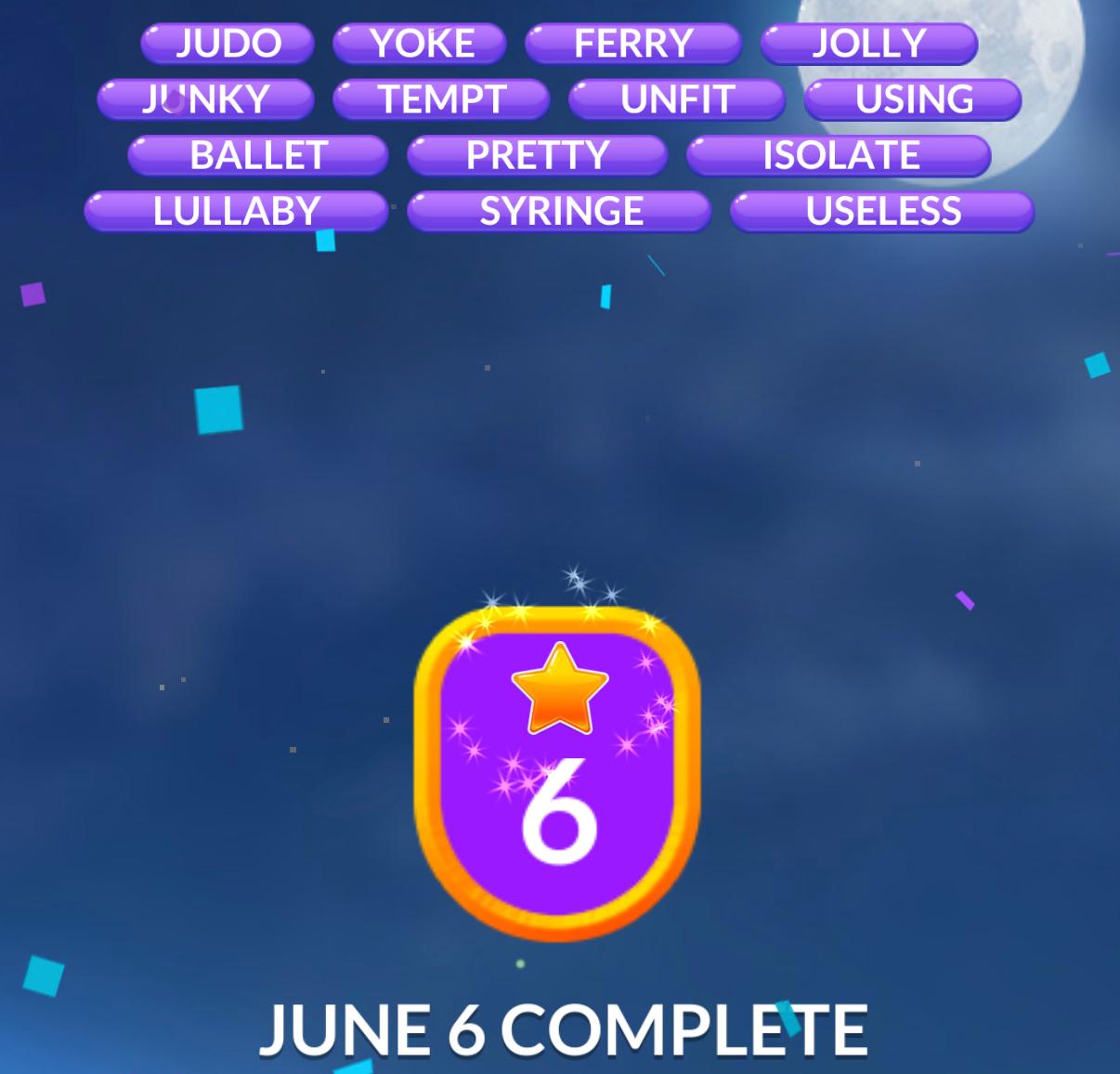Word Stacks Daily Puzzle June 6 2026