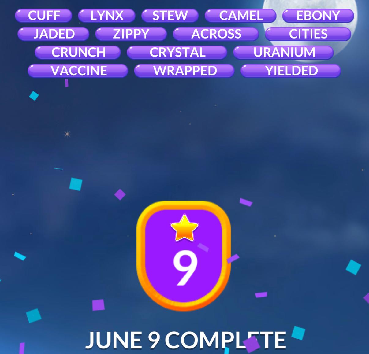Word Stacks Daily Puzzle June 9 2026 Word Stacks Daily Puzzle June 9 2026